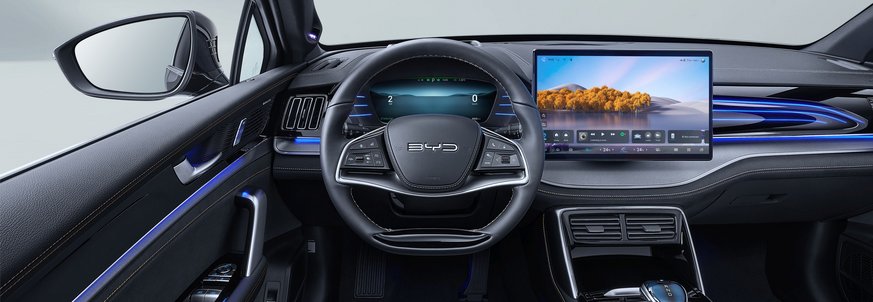 Fahrersicht im BYD TANG